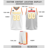 Custom Red White Classic Style Reversible Basketball Uniform Personalized COOLMAX BBJR-D017027